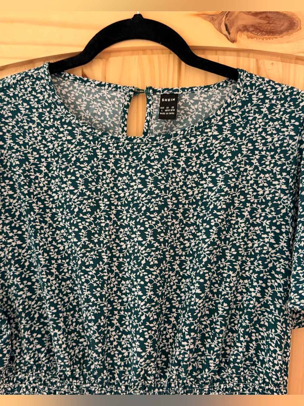 SHEIN green floral maxi dress - Picture 2 of 2